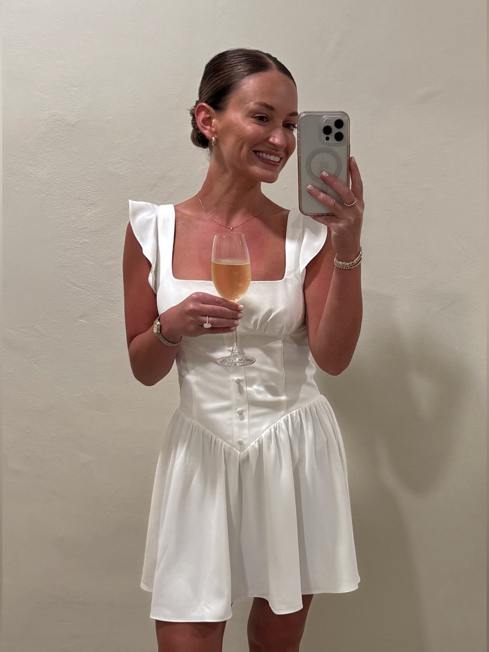 Amanda Uprichard White Mini Dress